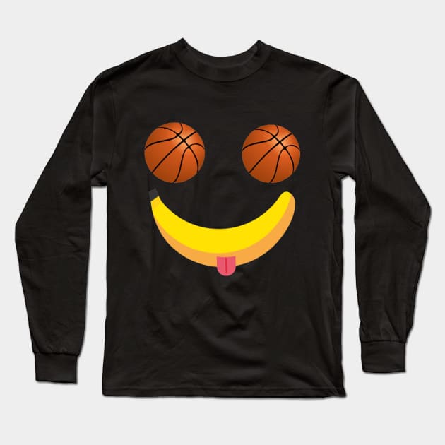 Banana smile Long Sleeve T-Shirt by houdasagna